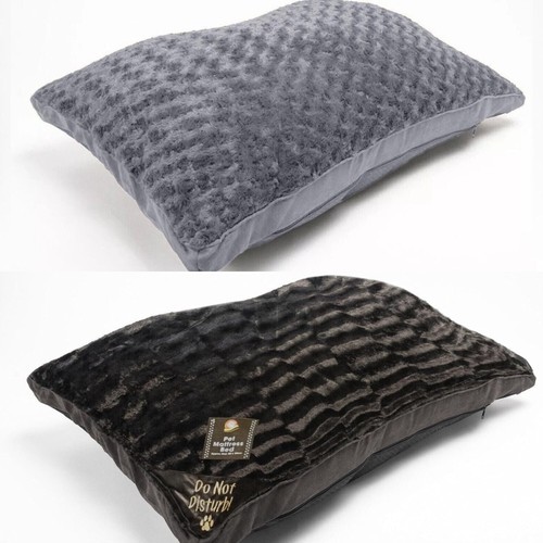 Large fur dog cat bed - large,