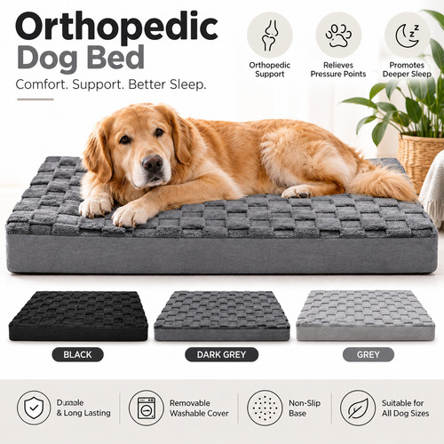 Orthopedic dog bed large - large, xl