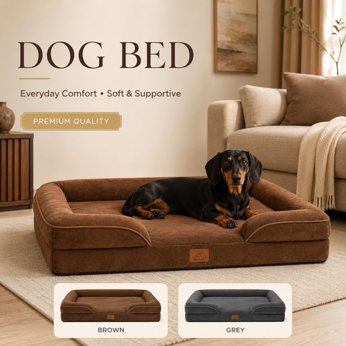 Large orthopedic dog bed sofa - dog,