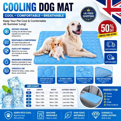 Large self cooling mat bed - xl,