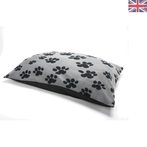 Luxury grey paw dog bed - luxury, cover