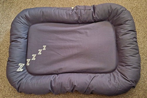 Grey large waterproof dog bed - dog,